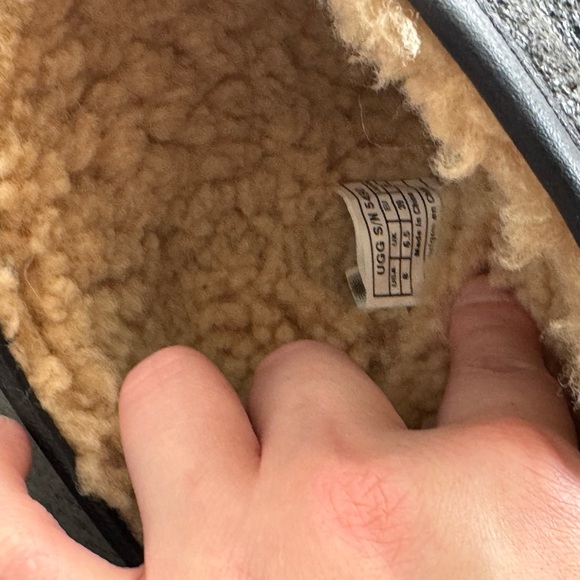 UGG Black Pebbled Leather Boots - Picture 9 of 11